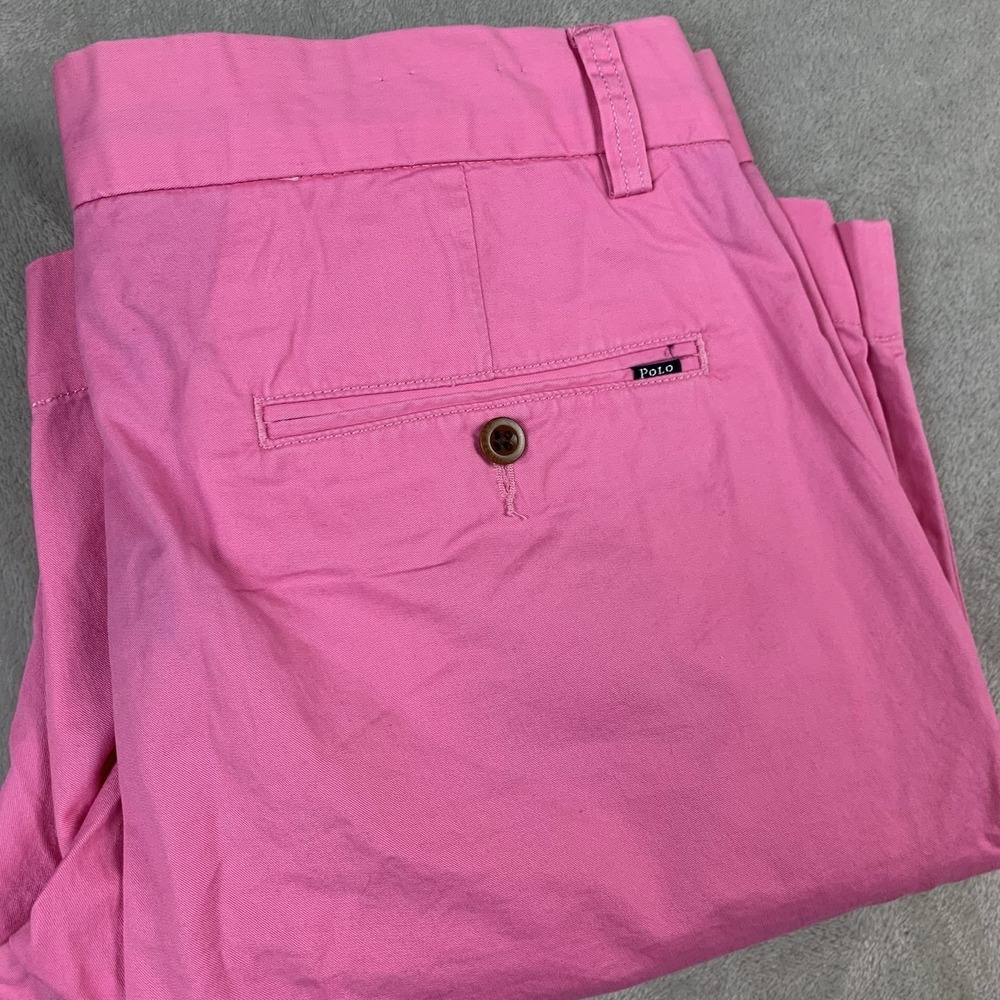 Polo Ralph Lauren Shorts Mens 32* Pink Classic Fit Chino Preppy Summer Casual